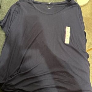 Ava & Viv Women's Dark Blue Short Sleeve Tee